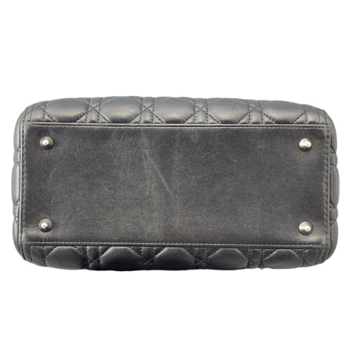 Dior Cannage Medium Lady Dior Lambskin Black