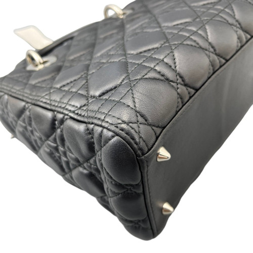 Dior Cannage Medium Lady Dior Lambskin Black