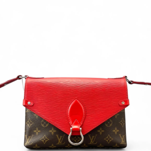 Louis Vuitton Saint Michel Monogram Epi Red Brown