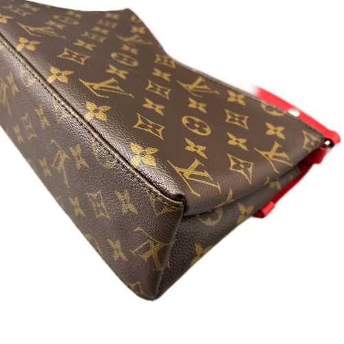 Louis Vuitton Saint Michel Monogram Epi Red Brown Louis Vuitton Saint Michel Monogram Epi Red Brown