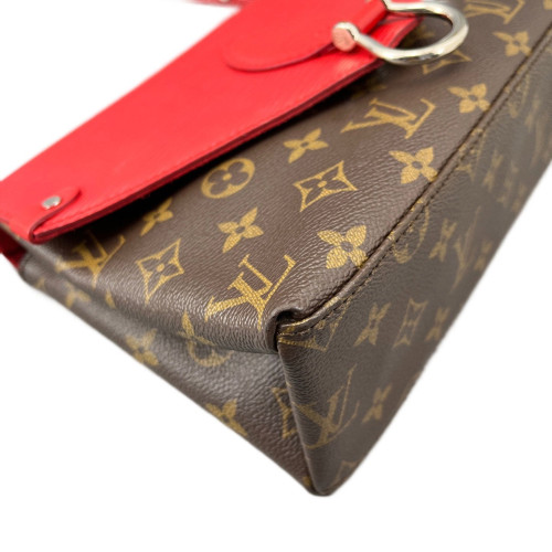 Louis Vuitton Saint Michel Monogram Epi Red Brown Louis Vuitton Saint Michel Monogram Epi Red Brown