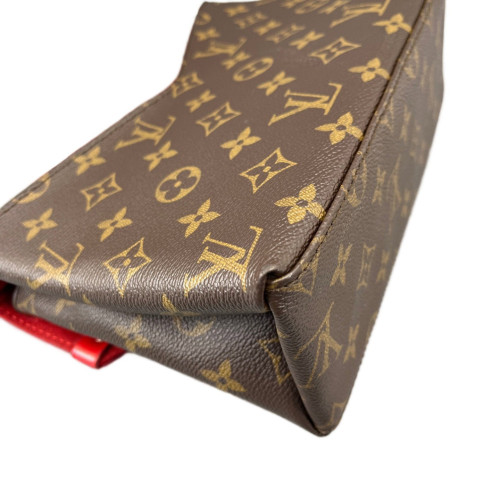 Louis Vuitton Saint Michel Monogram Epi Red Brown Louis Vuitton Saint Michel Monogram Epi Red Brown