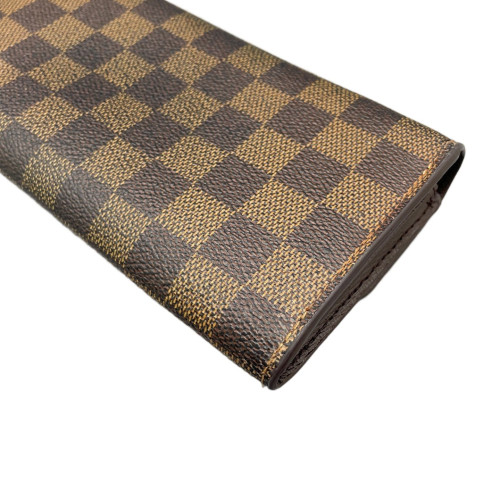 Louis Vuitton Emilie Wallet Damier Ebene Brown