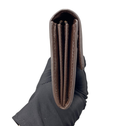 Louis Vuitton Emilie Wallet Damier Ebene Brown