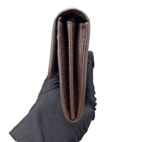 Louis Vuitton Emilie Wallet Damier Ebene Brown