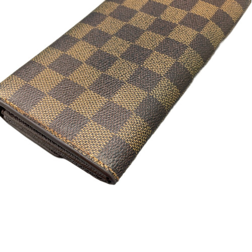 Louis Vuitton Emilie Wallet Damier Ebene Brown