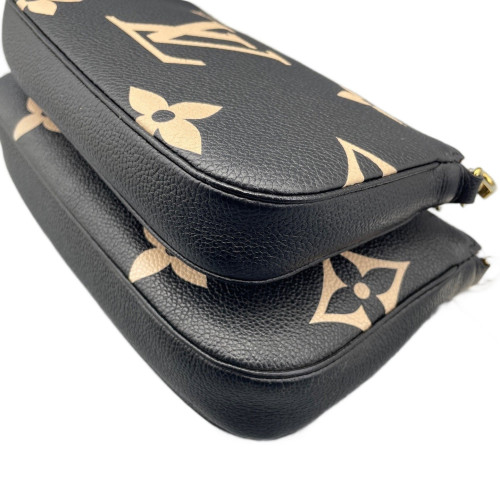 Louis Vuitton Multi Pochette Accessories Empreinte Monogram Giant Black White