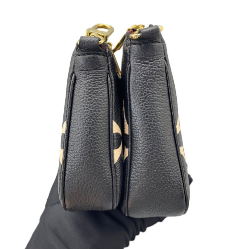 Louis Vuitton Multi Pochette Accessories Empreinte Monogram Giant Black White