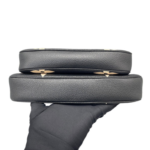 Louis Vuitton Multi Pochette Accessories Empreinte Monogram Giant Black White
