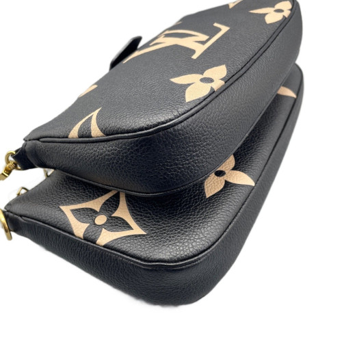 Louis Vuitton Multi Pochette Accessories Empreinte Monogram Giant Black White