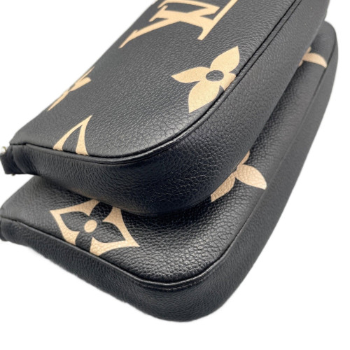 Louis Vuitton Multi Pochette Accessories Empreinte Monogram Giant Black White