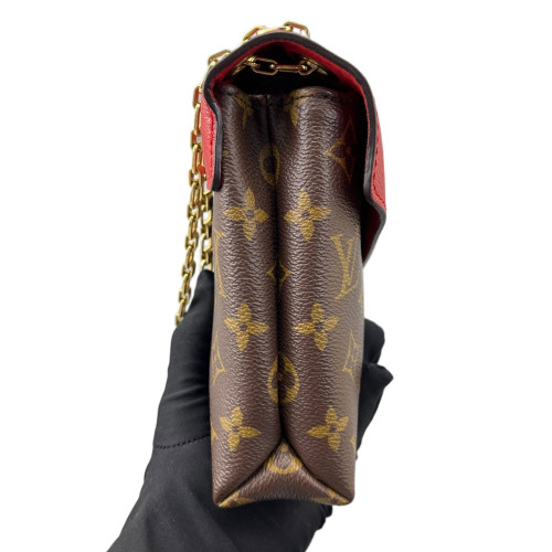 Louis Vuitton Pallas Chain Monogram Brown Red