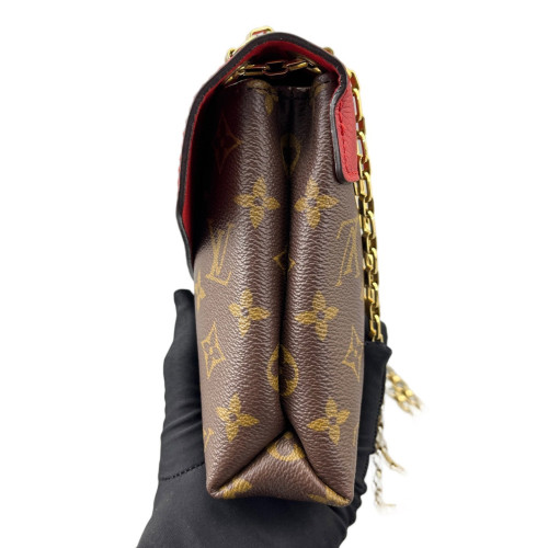 Louis Vuitton Pallas Chain Monogram Brown Red
