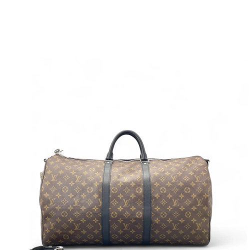 Louis Vuitton Keepall 55 Monogram Brown Black Louis Vuitton Keepall 55 Monogram Brown Black