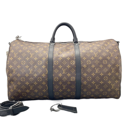 Louis Vuitton Keepall 55 Monogram Brown Black Louis Vuitton Keepall 55 Monogram Brown Black