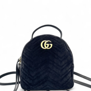 Gucci Marmont Backpack Velvet Black