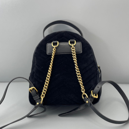 Gucci Marmont Backpack Velvet Black