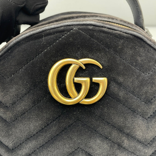Gucci Marmont Backpack Velvet Black