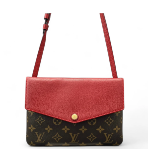 Louis Vuitton Crossbody Bag Monogram Brown Red Louis Vuitton Crossbody Bag Monogram Brown Red