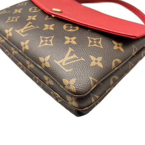 Louis Vuitton Crossbody Bag Monogram Brown Red