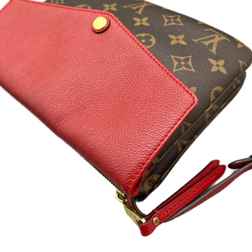 Louis Vuitton Crossbody Bag Monogram Brown Red