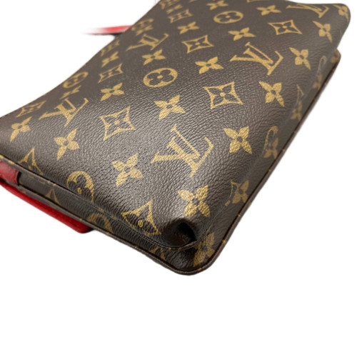 Louis Vuitton Crossbody Bag Monogram Brown Red