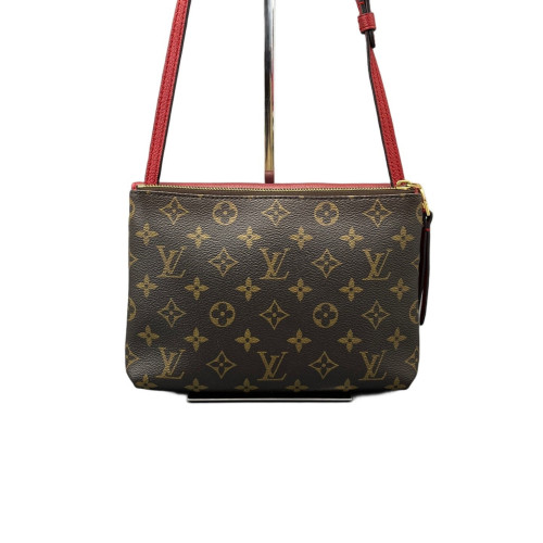 Louis Vuitton Crossbody Bag Monogram Brown Red