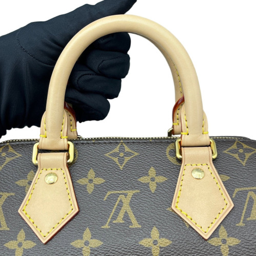 Louis Vuitton Speedy Bandouliere 20 Monogram Brown Beige