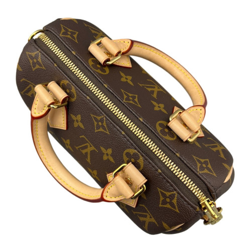 Louis Vuitton Speedy Bandouliere 20 Monogram Brown Beige