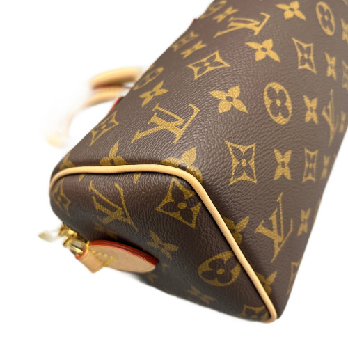 Louis Vuitton Speedy Bandouliere 20 Monogram Brown Beige