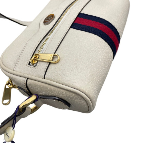 Gucci Mini GG Marmont Chain Shoulder Bag Calfskin Ecru