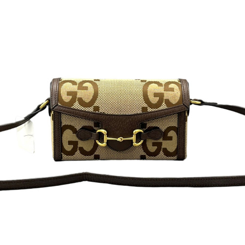 Gucci Crossbody Bag Monogram Jumbo GG Beige Ebony Gucci Crossbody Bag Monogram Jumbo GG Beige Ebony
