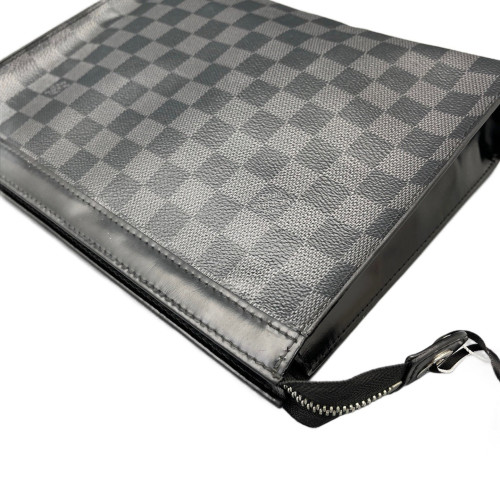 Louis Vuitton Pochette Voyage MM Damier Graphite Black