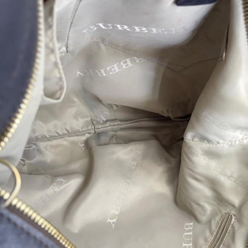 Burberry Studded Hobo Calfskin Black Burberry Studded Hobo Calfskin Black