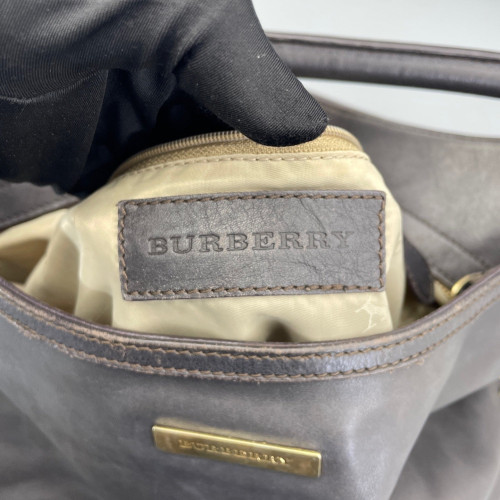 Burberry Studded Hobo Calfskin Black Burberry Studded Hobo Calfskin Black