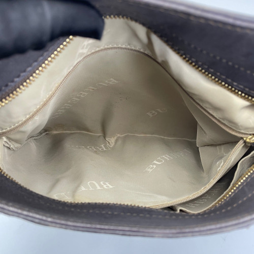 Burberry Studded Hobo Calfskin Black Burberry Studded Hobo Calfskin Black