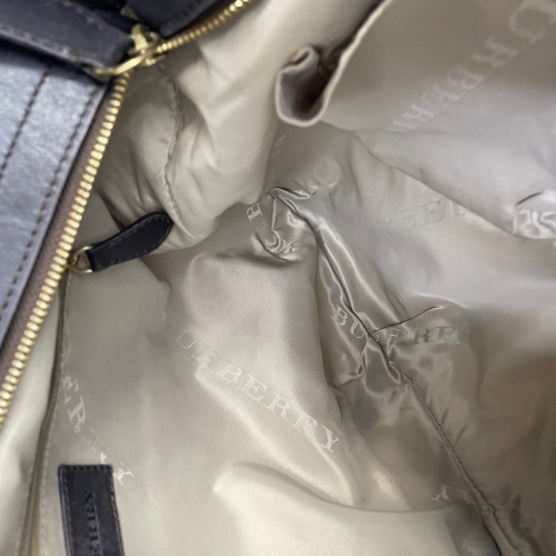 Burberry Studded Hobo Calfskin Black Burberry Studded Hobo Calfskin Black