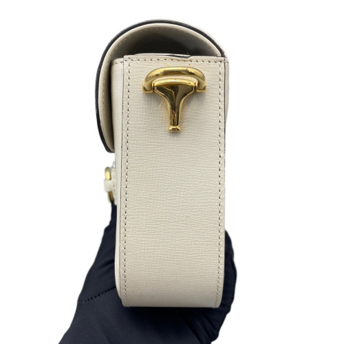 Gucci Horsebit Mini Horsebit 1955 Calfskin White