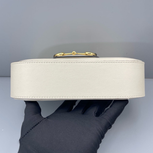 Gucci Horsebit Mini Horsebit 1955 Calfskin White