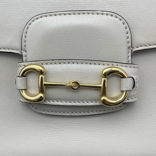 Gucci Horsebit Mini Horsebit 1955 Calfskin White