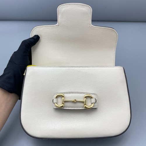 Gucci Horsebit Mini Horsebit 1955 Calfskin White