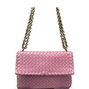 Bottega Veneta Intrecciato Medium Olimpia Shoulder Bag Lambskin Intrecciato Lilac