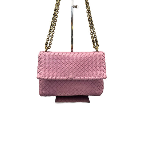 Bottega Veneta Intrecciato Medium Olimpia Shoulder Bag Lambskin Intrecciato Lilac