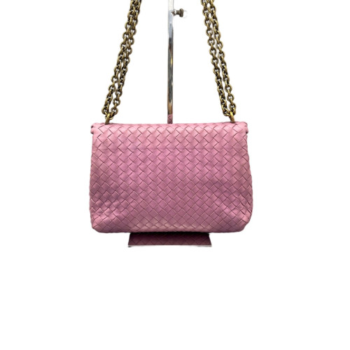 Bottega Veneta Intrecciato Medium Olimpia Shoulder Bag Lambskin Intrecciato Lilac