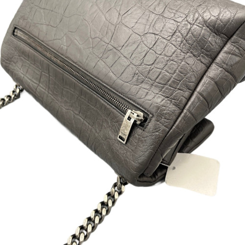 Yves Saint Laurent West Hollywood Shoulder Bag Medium Calfskin Grey