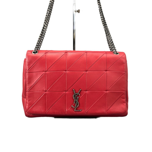 Yves Saint Laurent Shoulder Bag Calfskin Red Yves Saint Laurent Shoulder Bag Calfskin Red