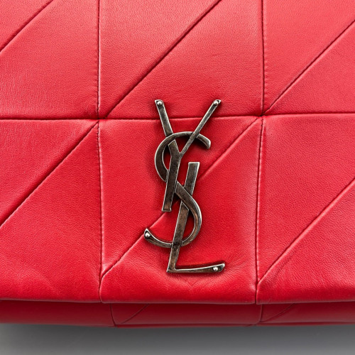 Yves Saint Laurent Shoulder Bag Calfskin Red Yves Saint Laurent Shoulder Bag Calfskin Red