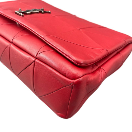 Yves Saint Laurent Shoulder Bag Calfskin Red Yves Saint Laurent Shoulder Bag Calfskin Red