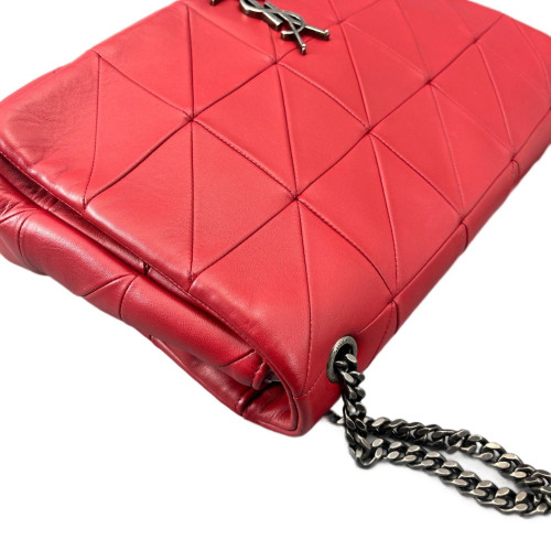 Yves Saint Laurent Shoulder Bag Calfskin Red Yves Saint Laurent Shoulder Bag Calfskin Red
