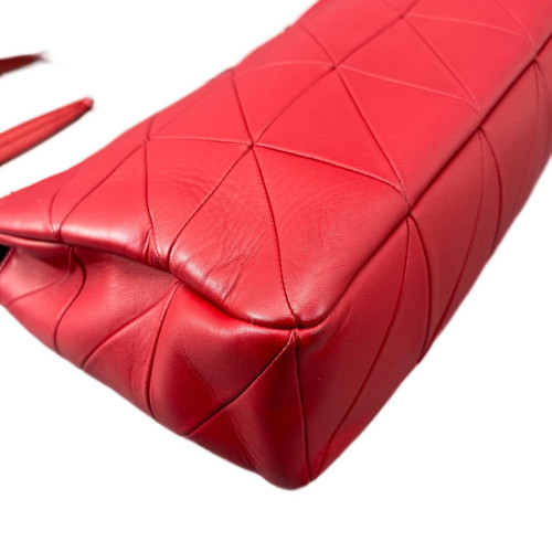 Yves Saint Laurent Shoulder Bag Calfskin Red Yves Saint Laurent Shoulder Bag Calfskin Red